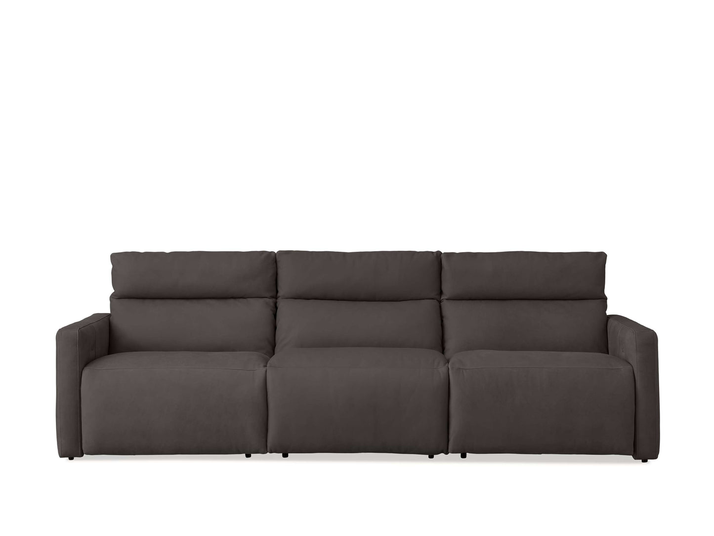Rowland Tailored Leather Three-Piece Motion Modular Sofa