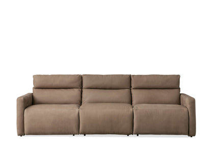 Rowland Tailored Leather Three-Piece Motion Modular Sofa