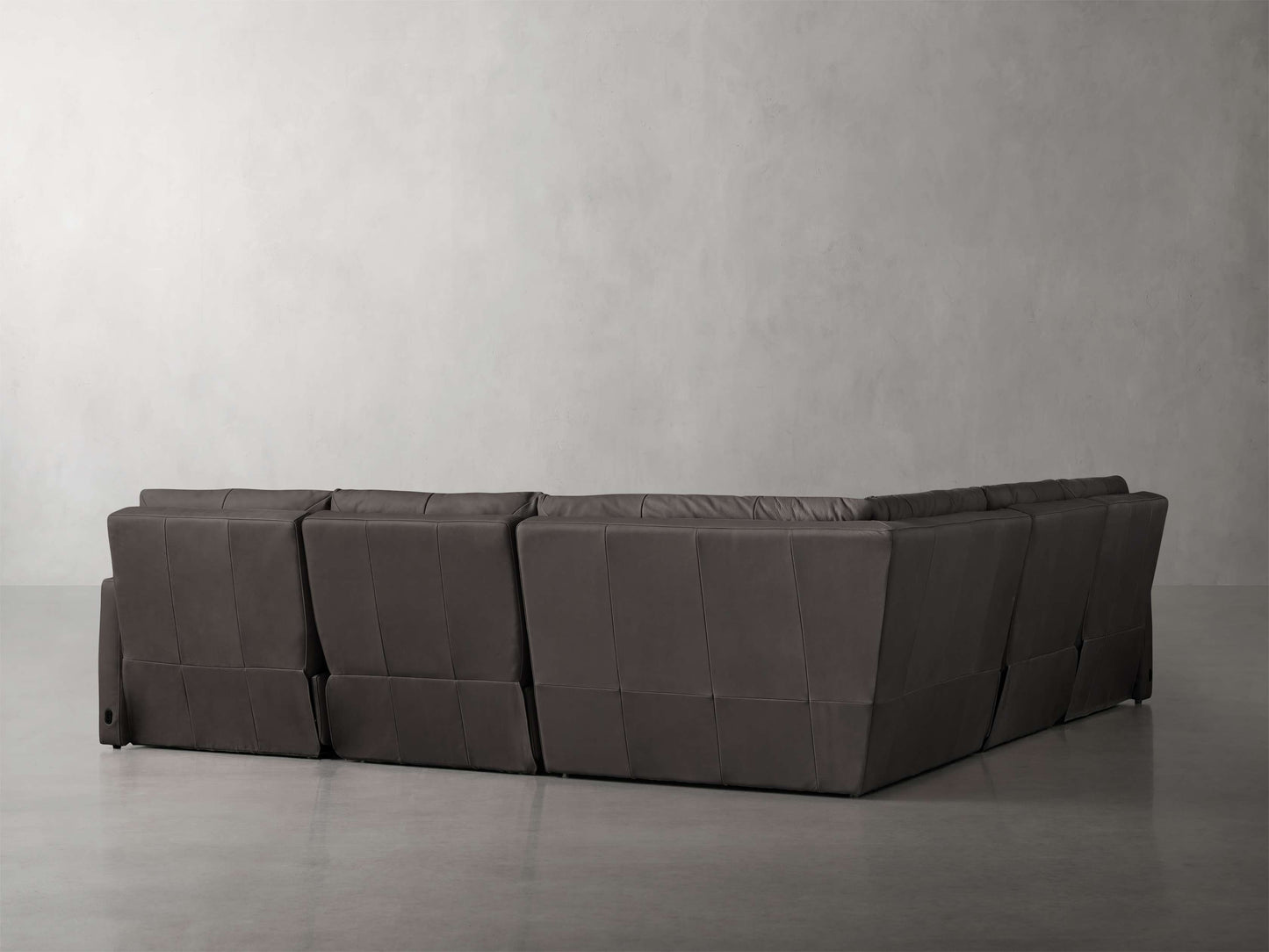 Rowland Tailored Leather Five-Piece Motion Corner Sectional