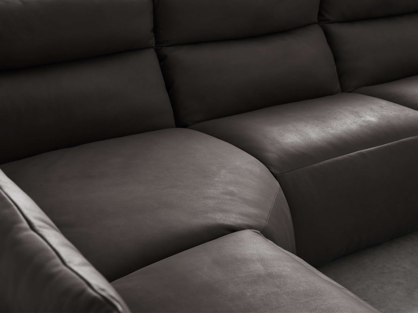 Rowland Tailored Leather Five-Piece Motion Corner Sectional