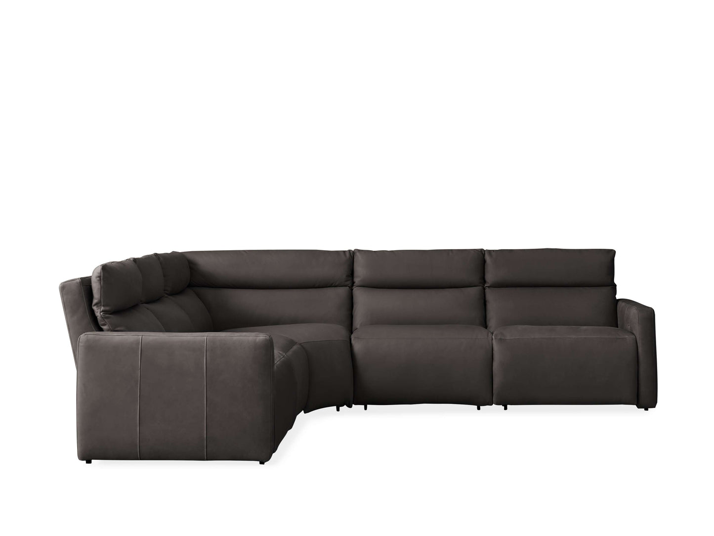Rowland Tailored Leather Five-Piece Motion Corner Sectional