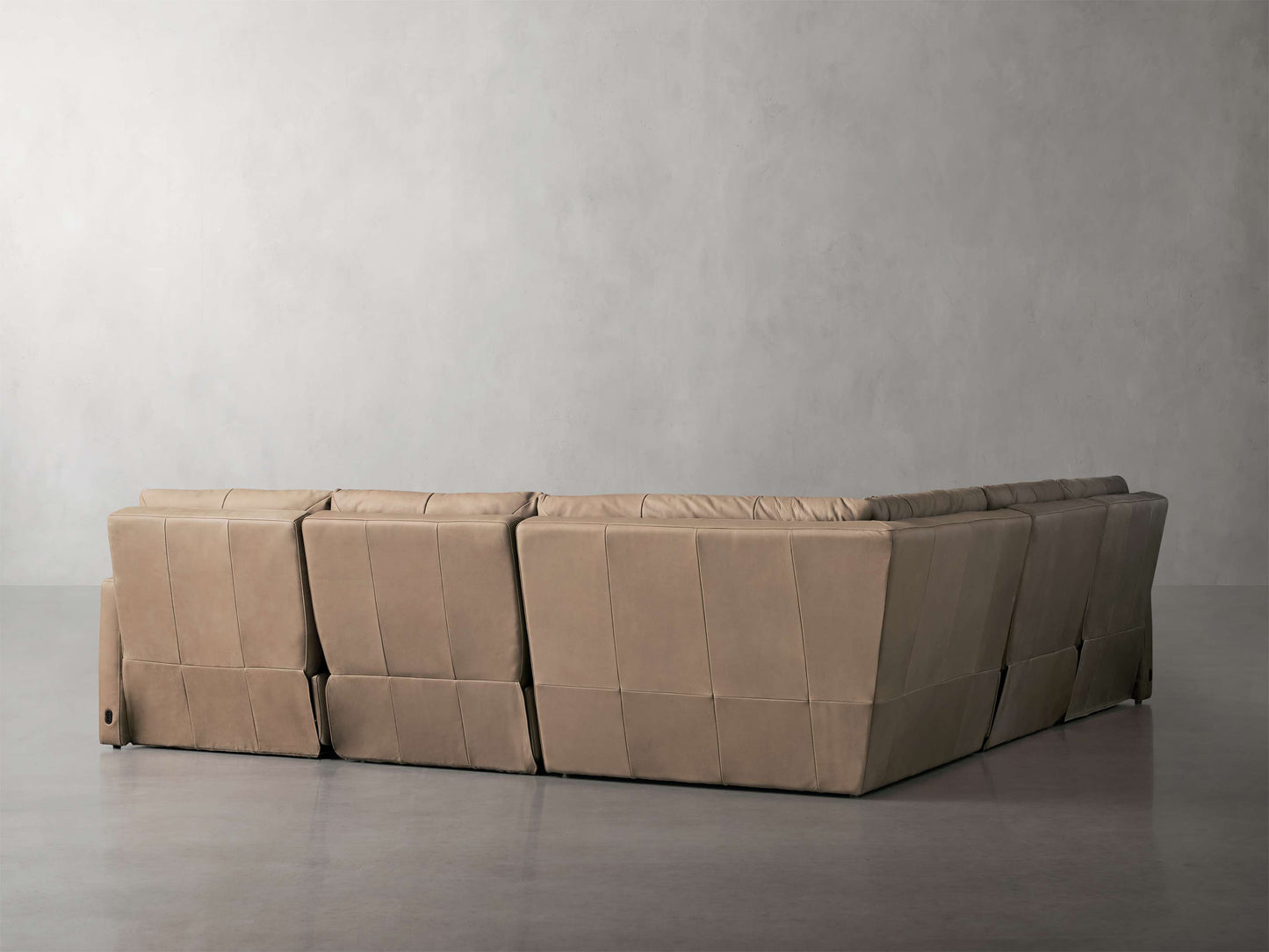 Rowland Tailored Leather Five-Piece Motion Corner Sectional