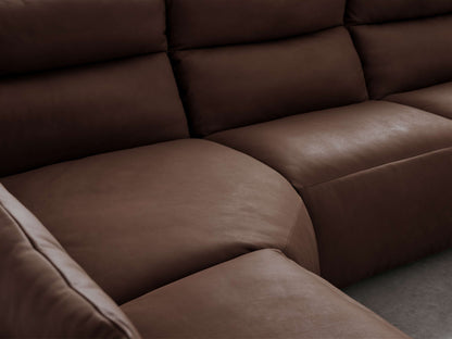 Rowland Tailored Leather Five-Piece Motion Corner Sectional