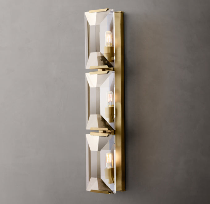Harlow Crystal Triple Sconce