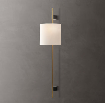 Vela Round Bar Sconce - Round Shade