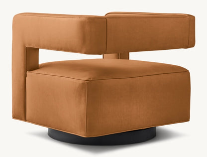 Drew Leather Swivel Chair