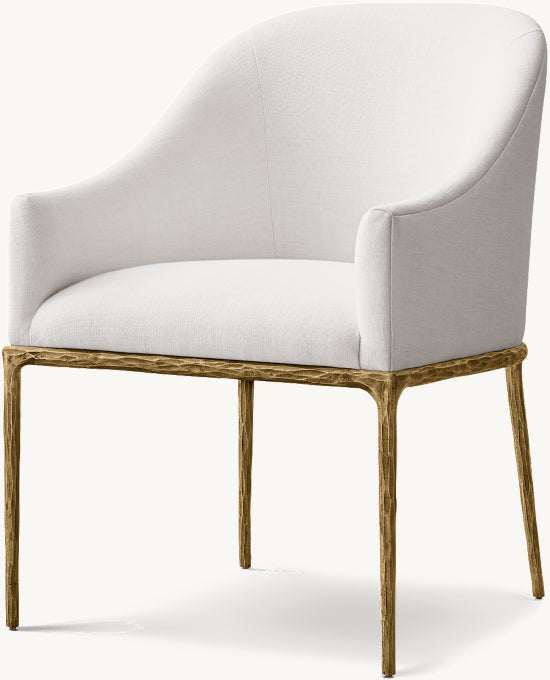 Thaddeus Slope Fabric Dining Armchair