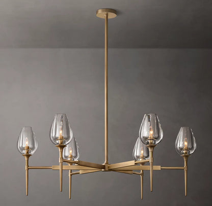 Tulip Round Chandelier 42"