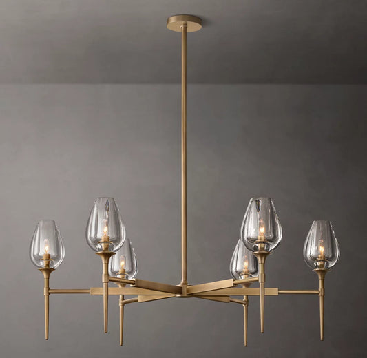 Tulip Round Chandelier 42"