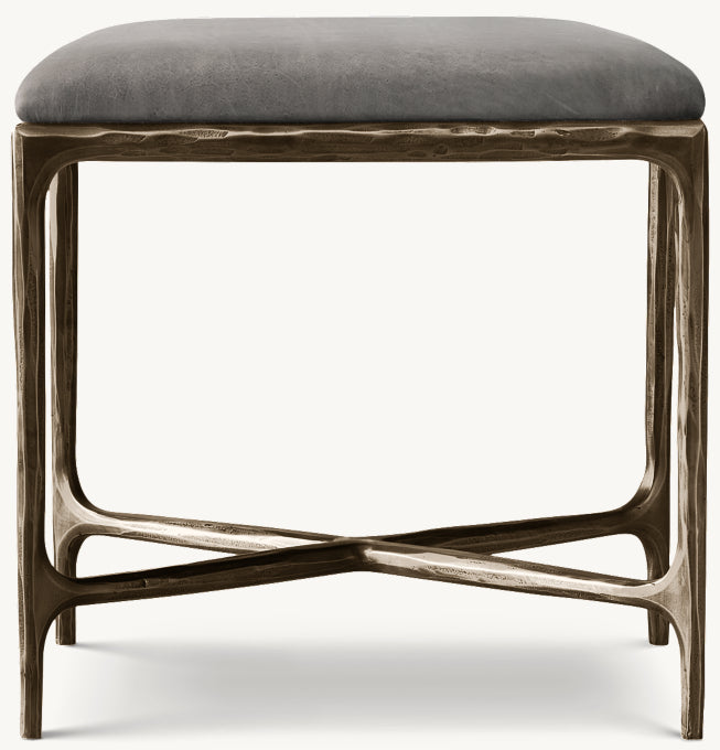 Thaddeus Leather Stool