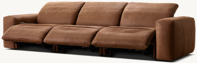 Blake Recliner Modular Leather 3-Piece Sofa