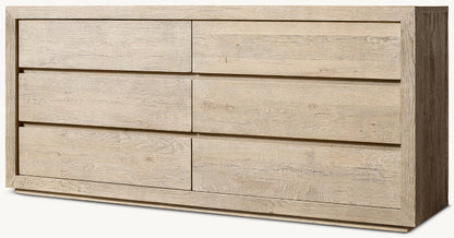 Drifted Reclaimed Oak 6-Drawer Dresser
