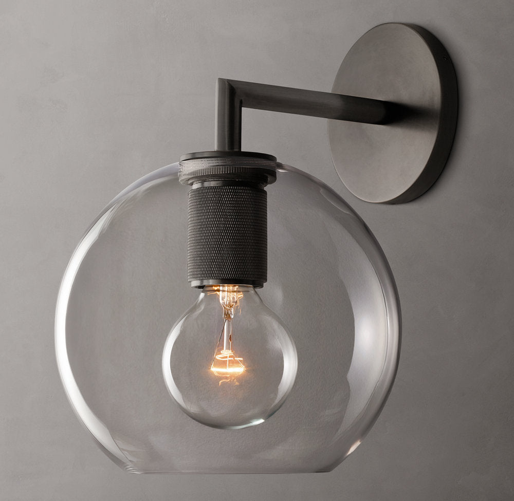 Utilitaire Globe Shade Sconce