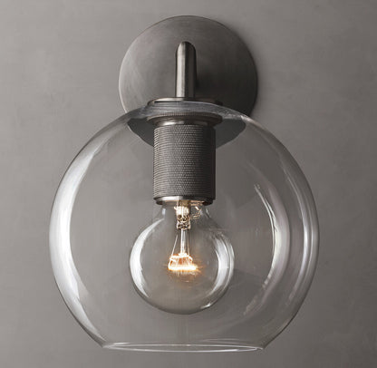 Utilitaire Globe Shade Sconce