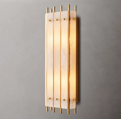 San Marco Alabaster Grand Rectangular Sconce