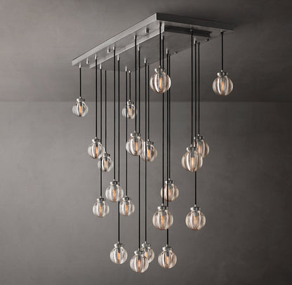 Pearl Rectangular Chandelier 54"