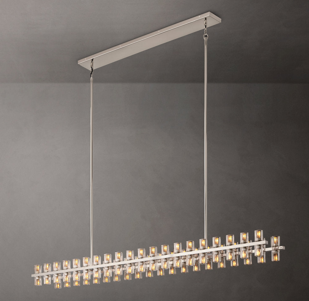 Arcachon LED Rectangular Chandelier 72"