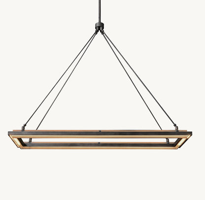 Peralta Rectangular Chandelier 48"