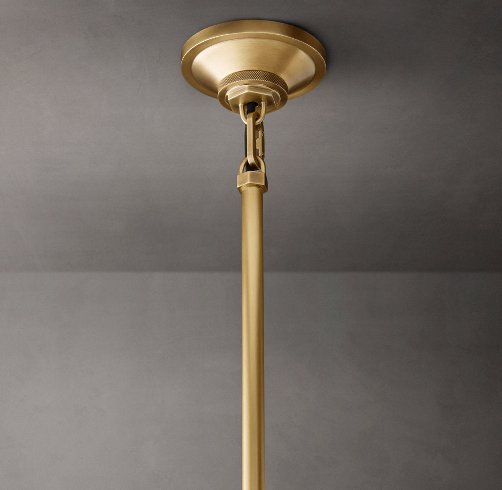 Machinist Glass Globe Pendant