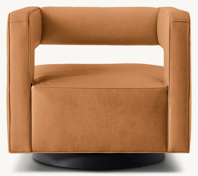 Drew Leather Swivel Chair