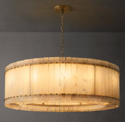 San Marco Alabaster Round Chandelier 48"
