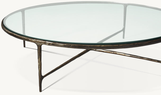Thaddeus Glass Round Coffee Table
