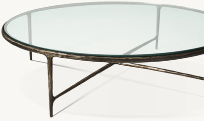 Thaddeus Glass Round Coffee Table