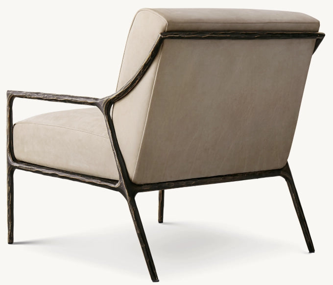 Thaddeus Slope Arm Leather Chair