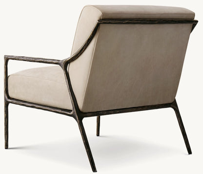 Thaddeus Slope Arm Leather Chair