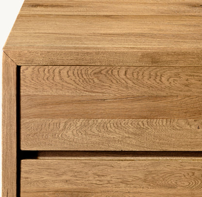 Reclaimed Oak Thin Frame 12-Drawer Dresser