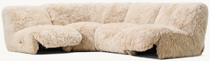 Yeti Recliner Modular 4-piece L-Sectional