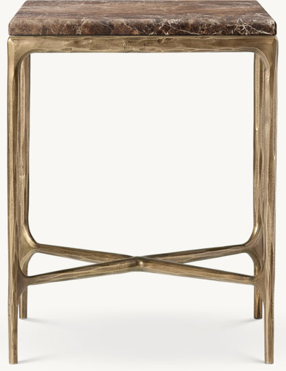 Thaddeus Marble Square Bedside Table