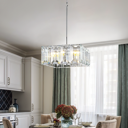 Harly Crystal Square Chandelier 24"