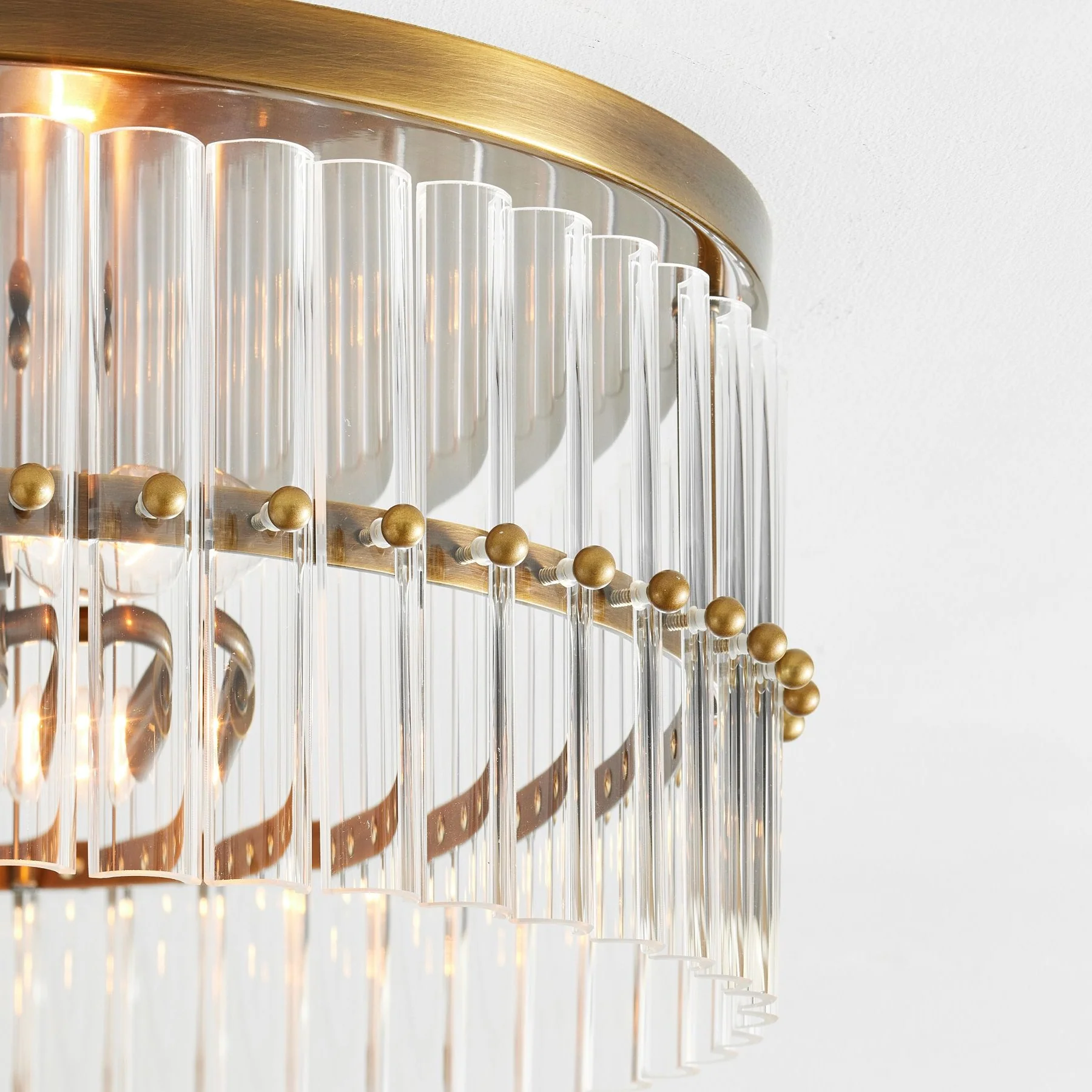 Mallory Crystal Round Flush Mount