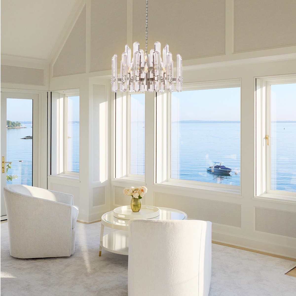 Bronte Crystal Round Chandelier