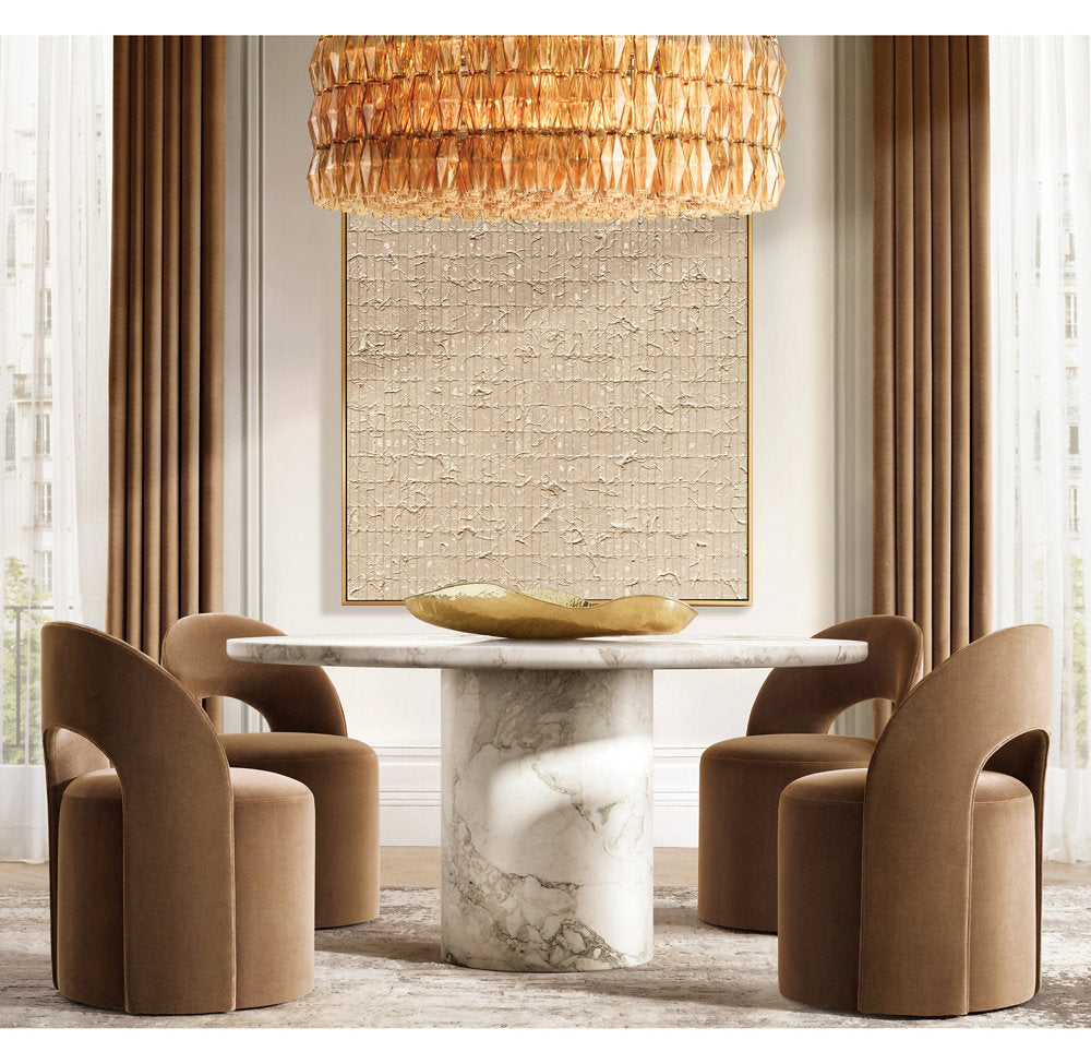 Chiara Clear Glass Round Chandelier 37"