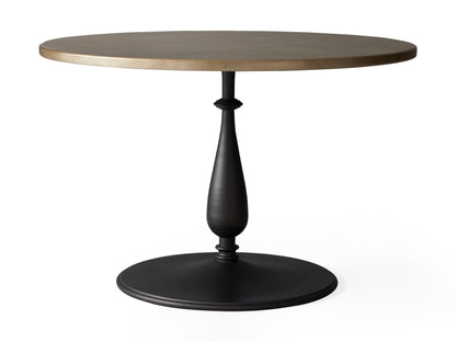 Recycled Metal Dining Table with Cleo Base