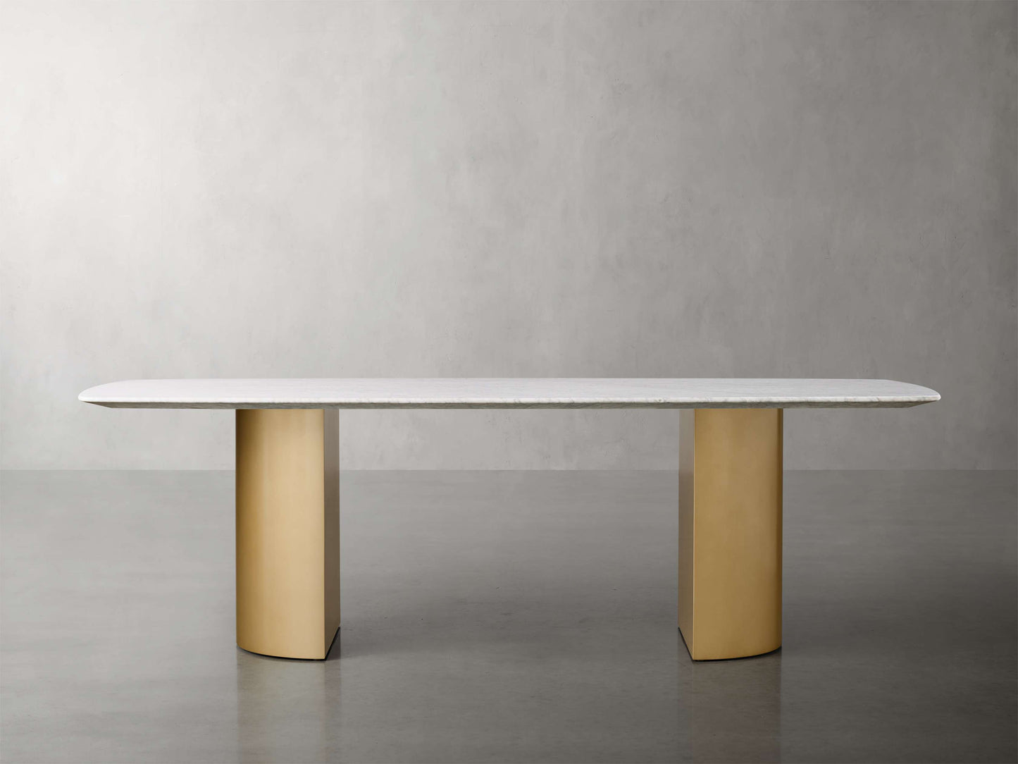 Saint Germain Stone Dining Table with Dauphine Base