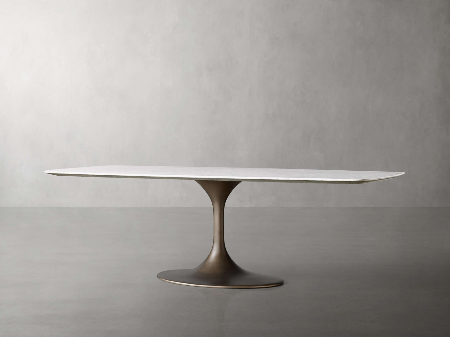 Saint Germain Stone Dining Table with Launette Base