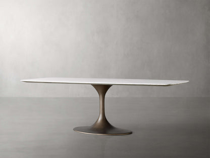 Saint Germain Stone Dining Table with Launette Base