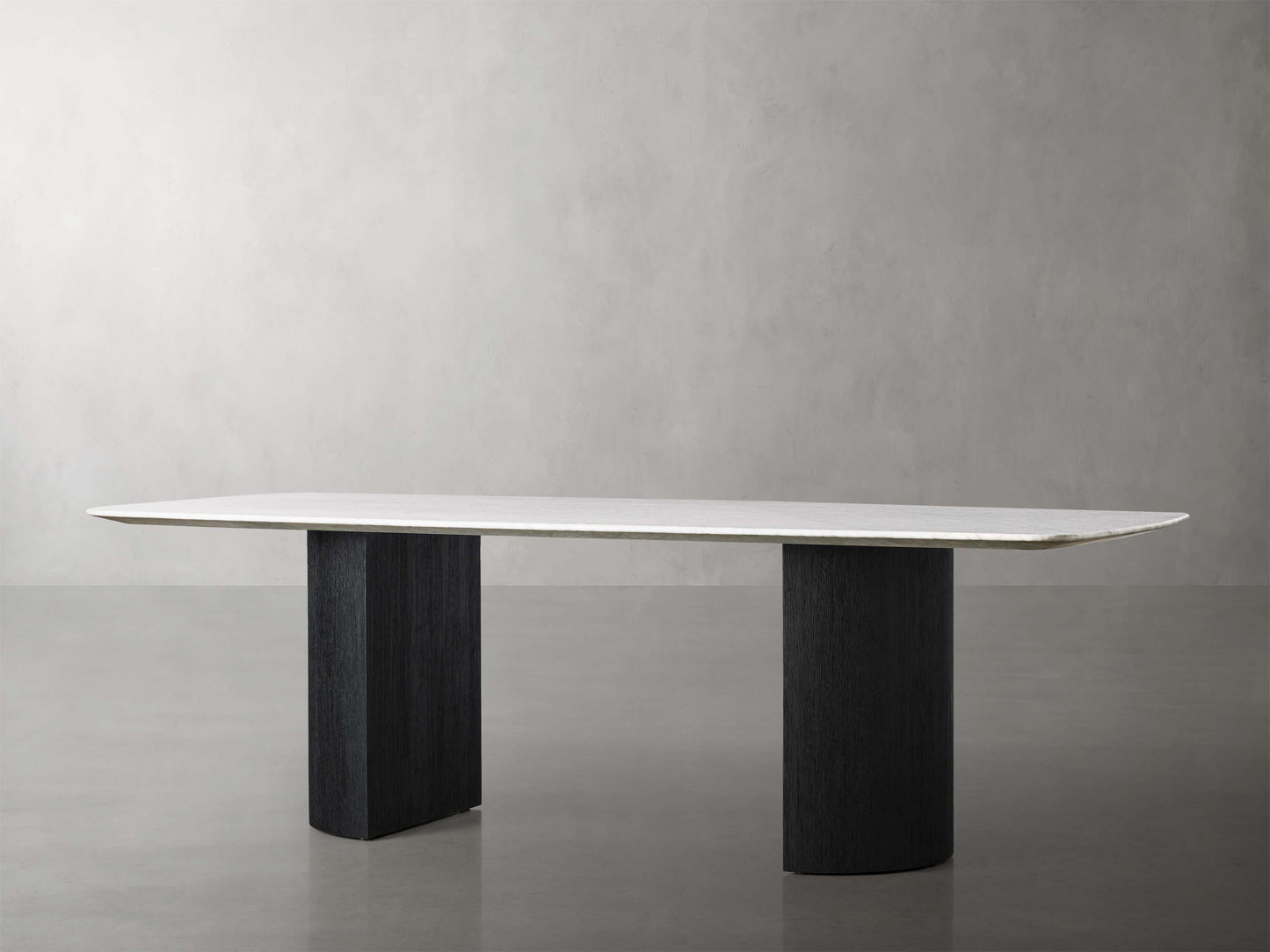 Saint Germain Stone Dining Table with Dauphine Base