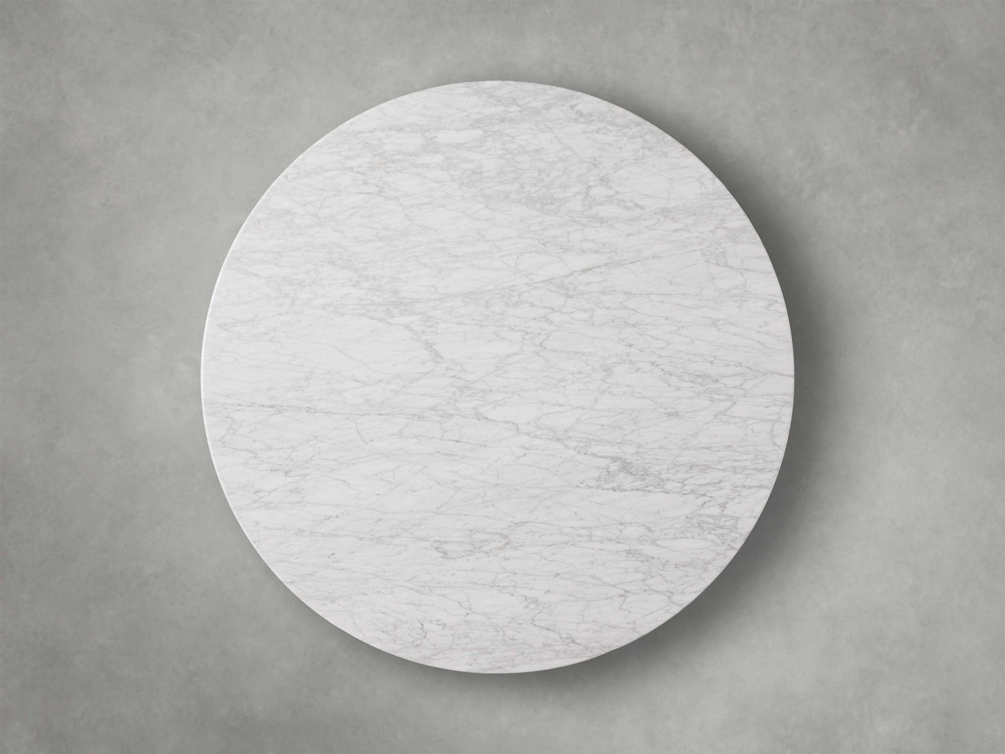 Saint Germain Round Stone Dining Table with Clement Base