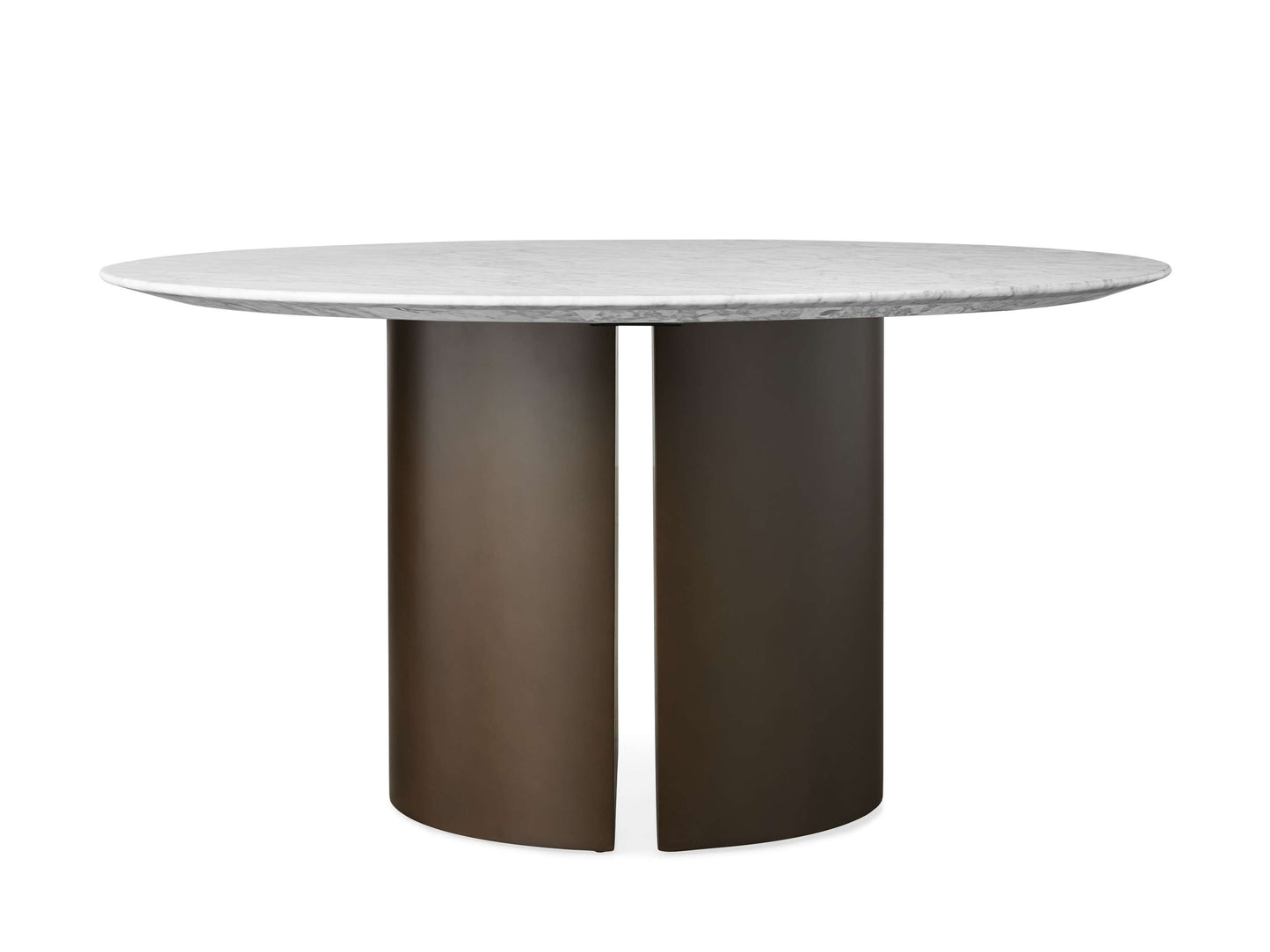 Saint Germain Round Stone Dining Table with Dauphine Base