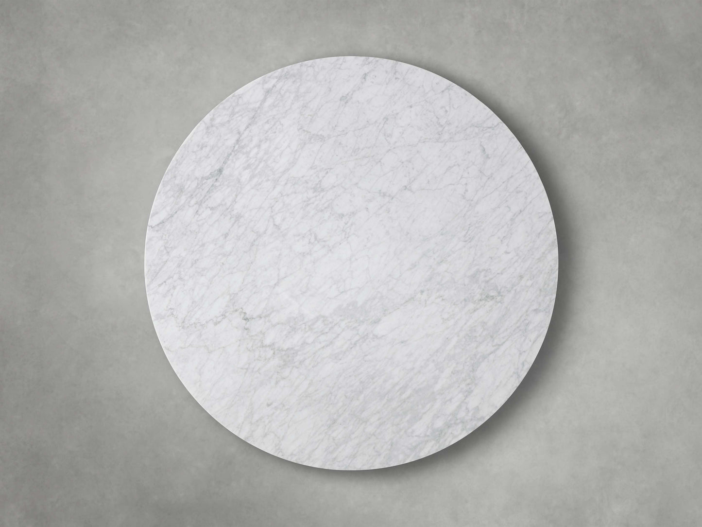 Saint Germain Round Stone Dining Table with Launette Base