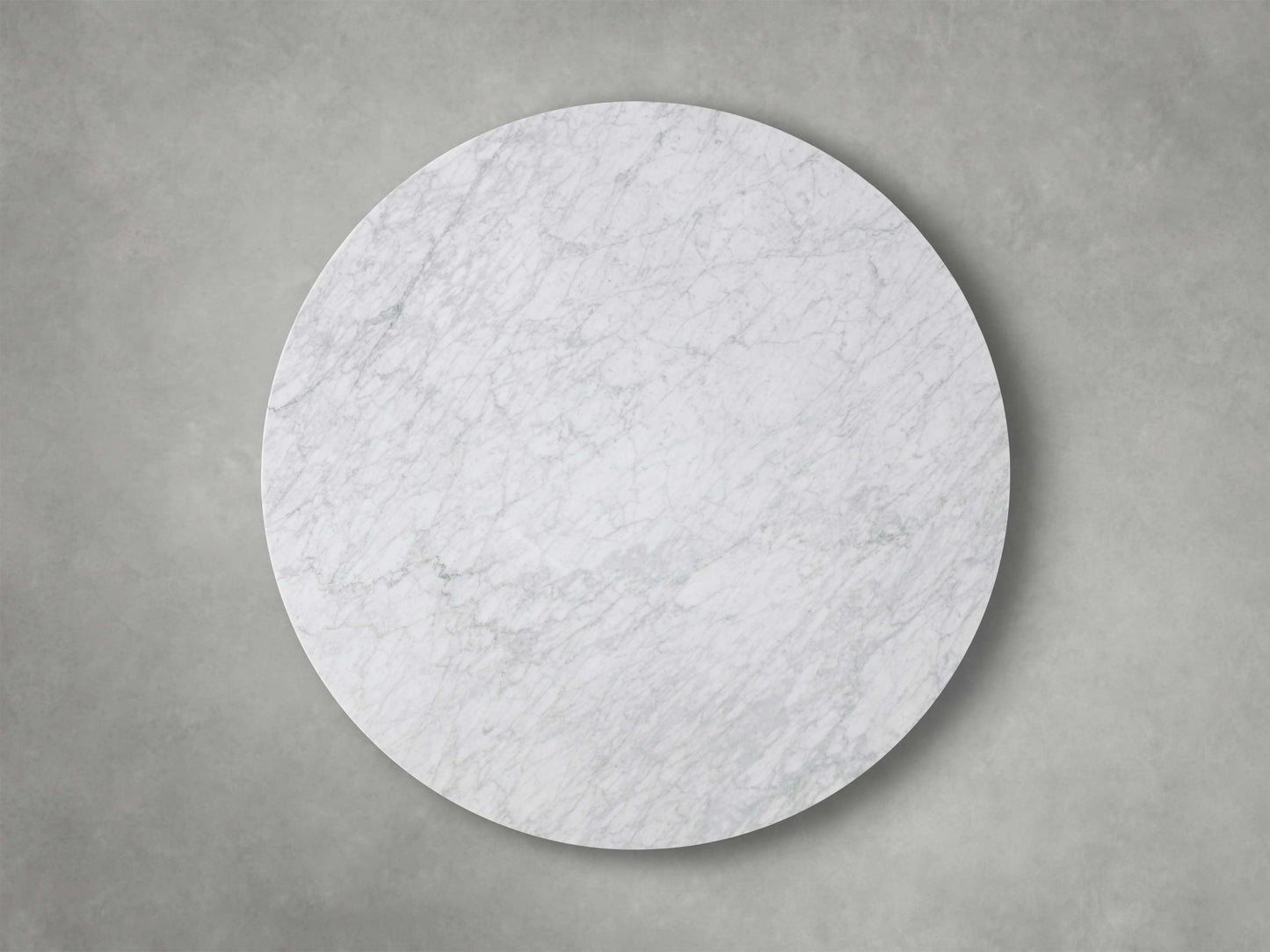 Saint Germain Round Stone Dining Table with Dauphine Base