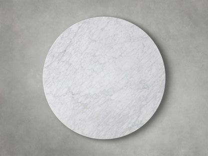 Saint Germain Round Stone Dining Table with Dauphine Base