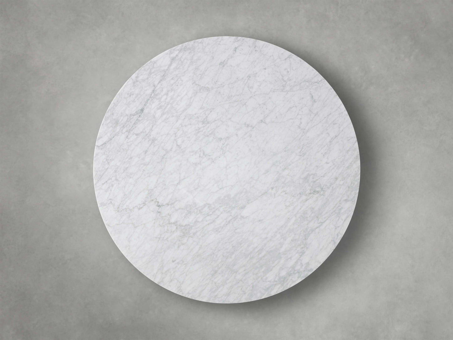 Saint Germain Round Stone Dining Table with Dauphine Base