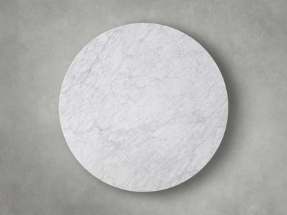 Saint Germain Round Stone Dining Table with Dauphine Base