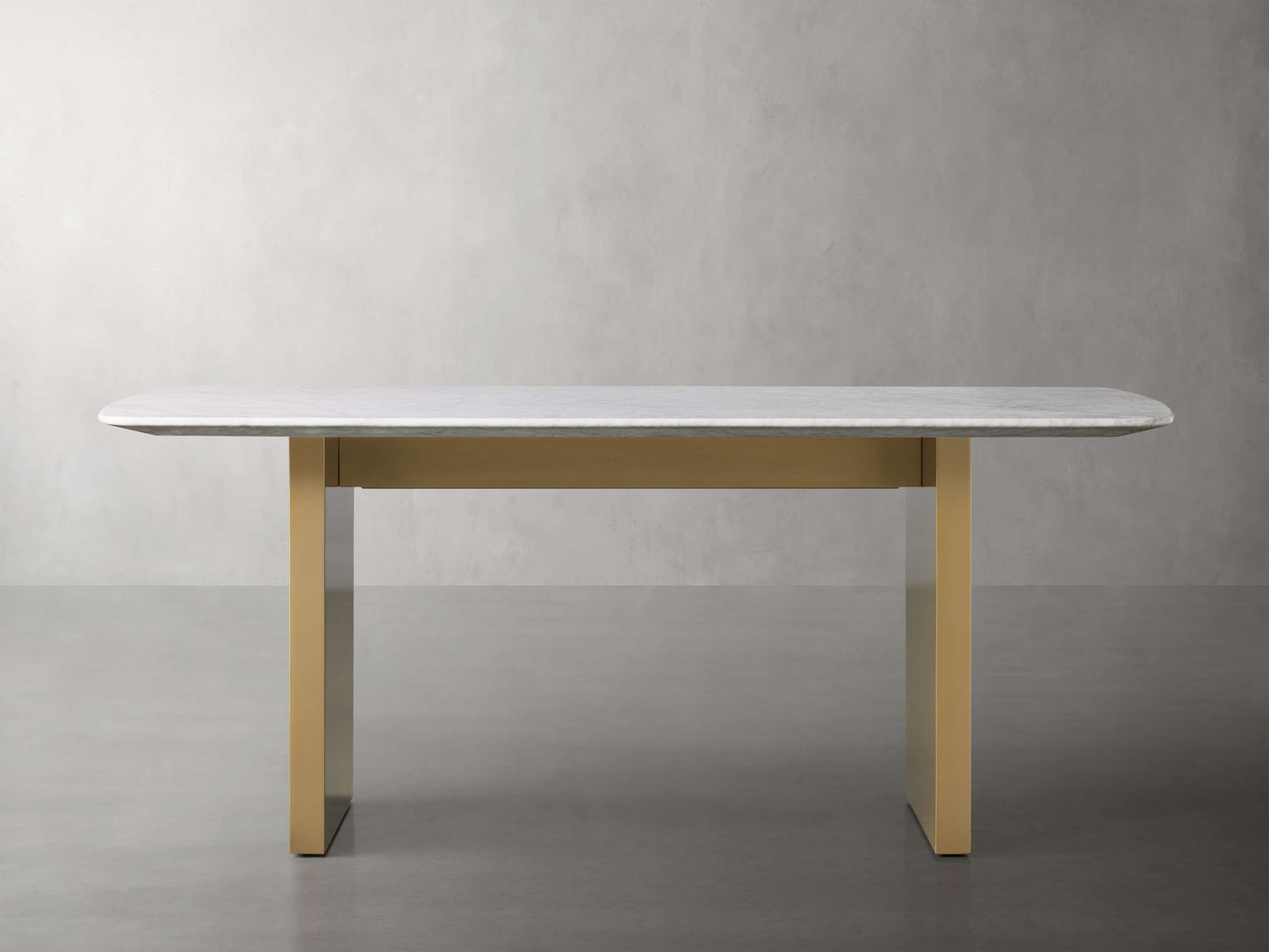 Saint Germain Stone Dining Table with Clement Base
