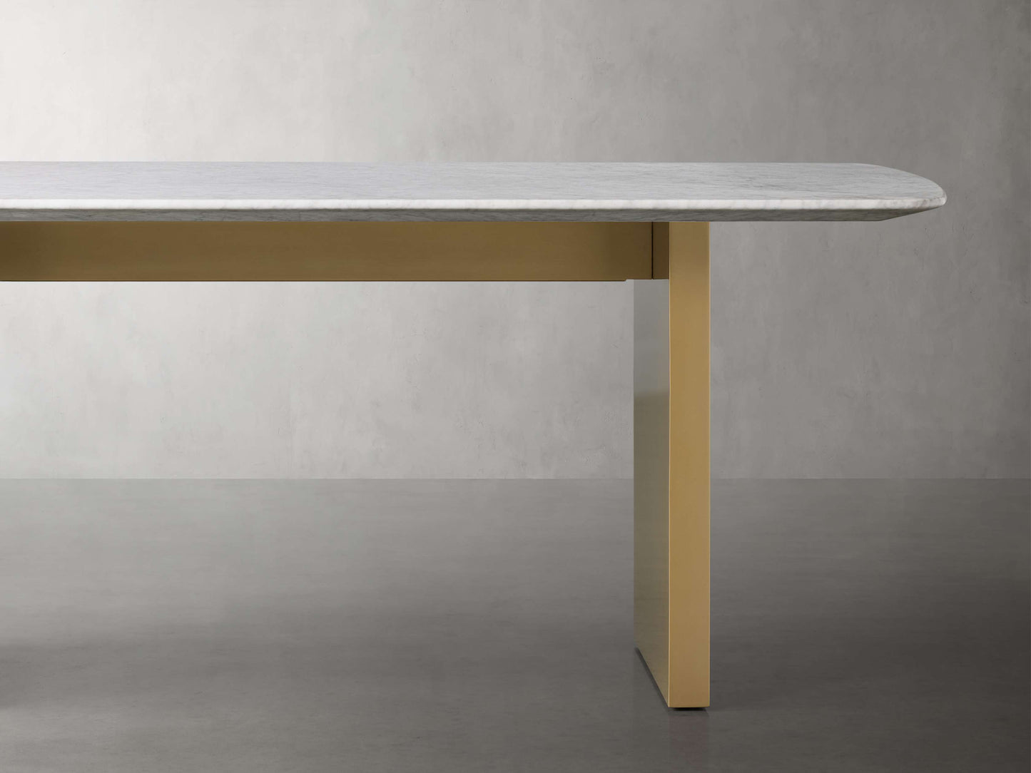 Saint Germain Stone Dining Table with Clement Base